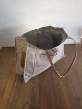 Carica l'immagine nel visualizzatore di Gallery, Borsa in canvas impermeabile, borsa per la spesa, borsa da spiaggia