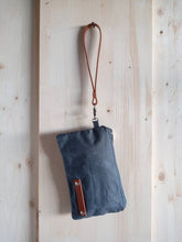 Load image into Gallery viewer, Cotton zipper pouch, zipper pouch men, wristlet wallet, toiletry bag, personalized gift, gift for her, gift for him, personalized gift