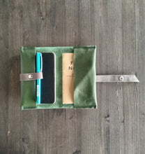 Load image into Gallery viewer, Leather notebook cover, leather travelers notebook cover, personalized gift for him, custom leather journal, happy planner cover