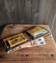Carica l'immagine nel visualizzatore di Gallery, Vegan wallet for men, bifold coin and money wallet, fabric wallet, slim mens wallet, vegan gift, Valentines day gift for him, gift for husband