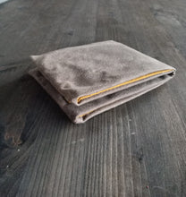 Carica l'immagine nel visualizzatore di Gallery, Vegan wallet for men, bifold coin and money wallet, fabric wallet, slim mens wallet, vegan gift, Valentines day gift for him, gift for husband