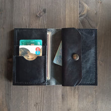 Carica l'immagine nel visualizzatore di Gallery, Leather wallet mens, leather wallet mens bifold, leather wallet mens personalized, slim wallet, bifold wallet, cards holder wallet