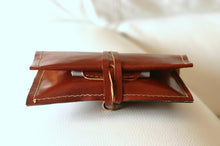 Load image into Gallery viewer, Leather tobacco pouch, handmade tobacco case in Italian leather