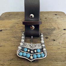 Load image into Gallery viewer, Leather belt made with the best Tuscany leather, made in Italy leather belt
