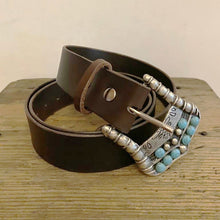 Load image into Gallery viewer, Leather belt made with the best Tuscany leather, made in Italy leather belt

