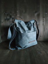 Carica l&#39;immagine nel visualizzatore di Gallery, Zaino convertibile extra large, borsa a tracolla, borsa di canvas, borsa a spalla, portacomputer
