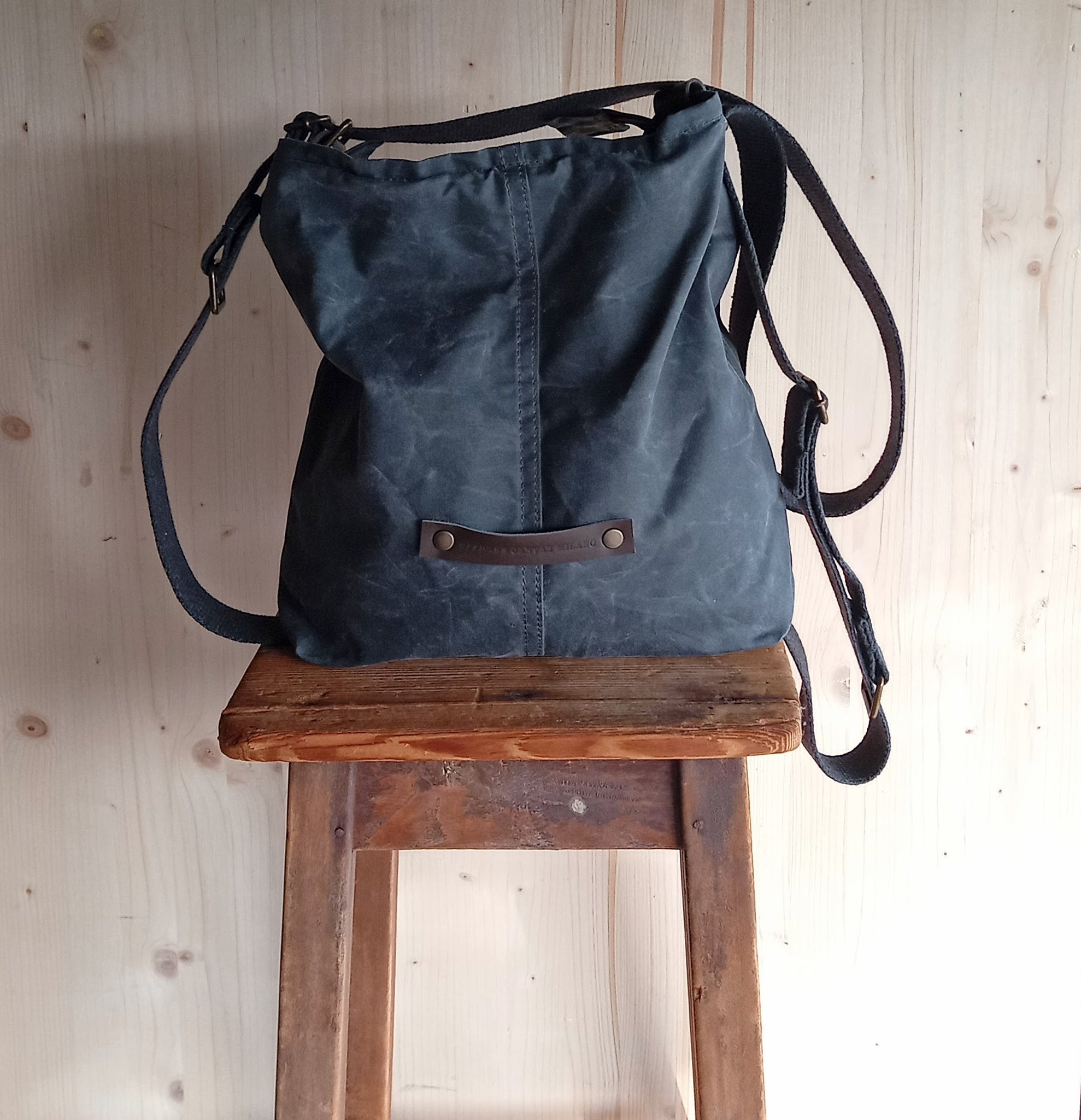 Canvas bag, slouchy hobo bag, boho crossbody bag, made in Italy bag –  Officine Canvas Milano