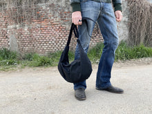 Load image into Gallery viewer, Slouchy hobo bag, travel bag, canvas bags with zipper, crossbody bag for men, crossbody bag for women,
