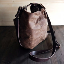 Load image into Gallery viewer, Crossbody bags for women, convertible backpack purse, canvas satchel, canvas crossbody bag
