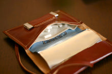Load image into Gallery viewer, Leather tobacco pouch, handmade tobacco case in Italian leather
